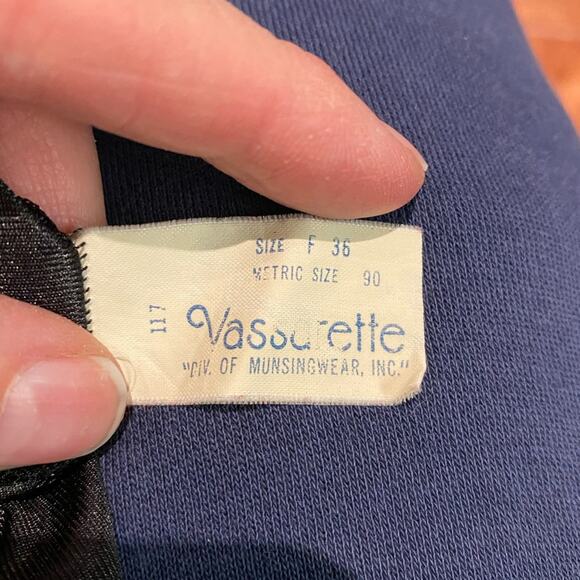 Vintage Vassarette Women's Black Slip Dress Size Small/Med (36) Made in USA - Picture 3 of 6